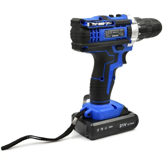 GEKO Accuboormachine - 21V - 2x 2Ah accu - Inclusief koffer en lader