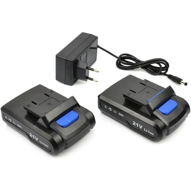 GEKO Accuboormachine - 21V - 2x 2Ah accu - Inclusief koffer en lader