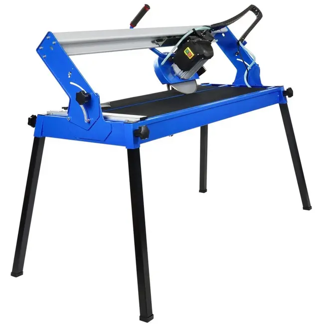 GEKO Tegelsnijder - Inductiemotor 1200W - Nat en droog snijden - 1020mm snijlengte - 250mm diamantblad