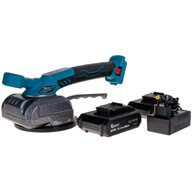 GEKO Tegeltrilplaat - Touchbediening - 5-traps Kracht - 21V - Inclusief 2 Accu's