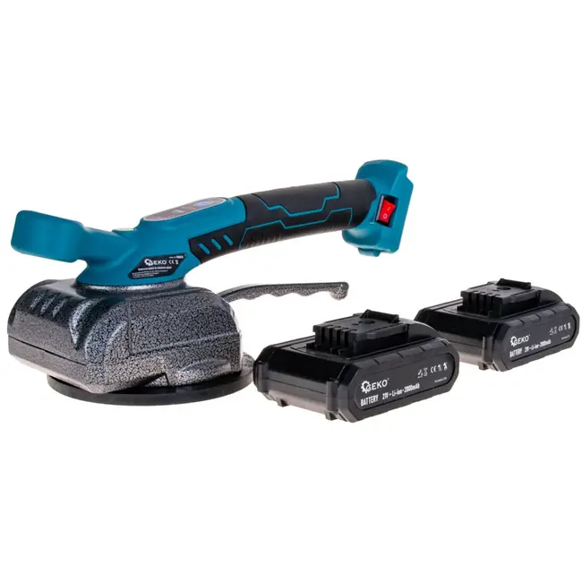 GEKO Tegeltrilplaat - Touchbediening - 5-traps Kracht - 21V - Inclusief 2 Accu's