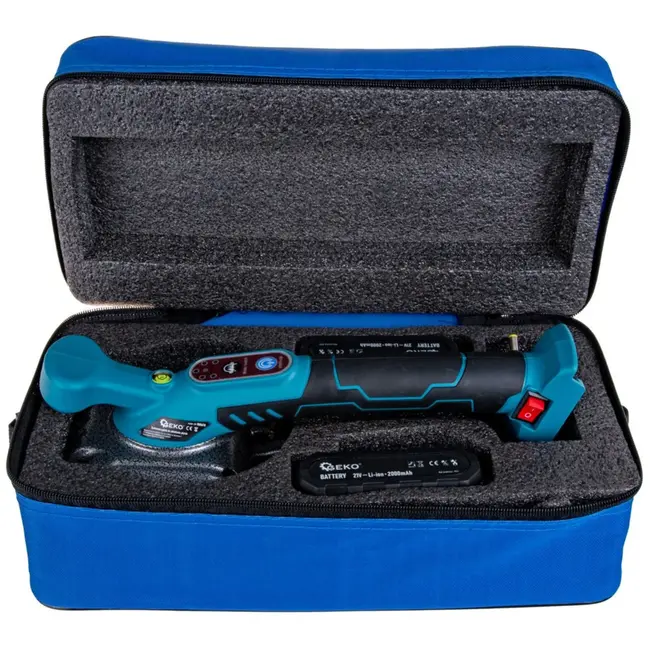 GEKO Tegeltrilplaat - Touchbediening - 5-traps Kracht - 21V - Inclusief 2 Accu's