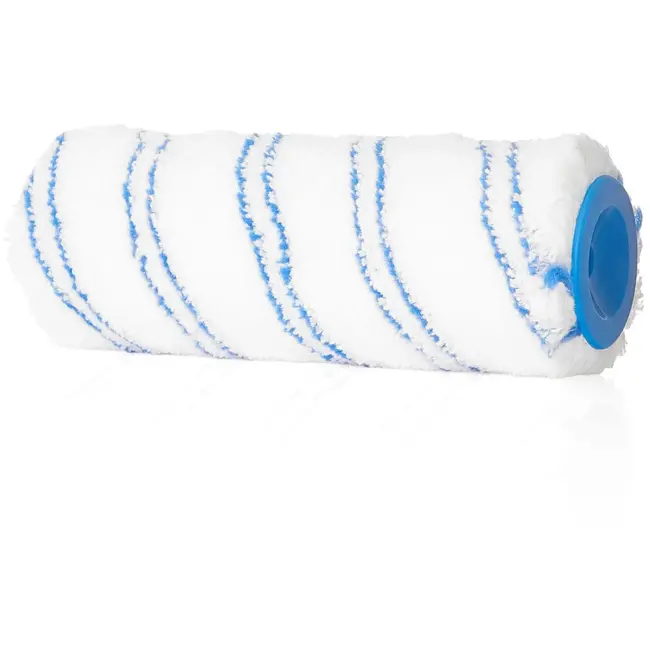 GEKO Microvezel verfroller - 18 cm - Voor gladde oppervlakken - Geschikt voor dunne verfsoorten