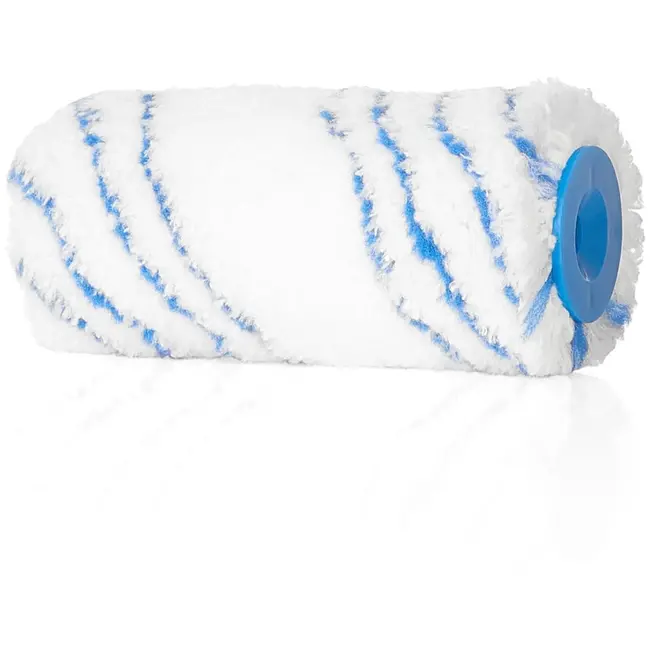 GEKO Microvezel verfroller - 10 cm - Voor gladde oppervlakken - Geschikt voor dunne verfsoorten