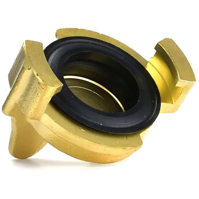 GEKO Messing koppeling - 360° draaibaar - 40 mm klauwafstand - olie- en waterbestendig