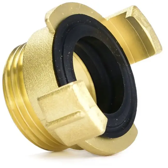 GEKO Messing connector - externe draad 1" - duurzaam en oliebestendig