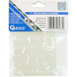 GEKO Siliconen meubeldempers - zelfklevend - transparant - 10 mm - 25 stuks
