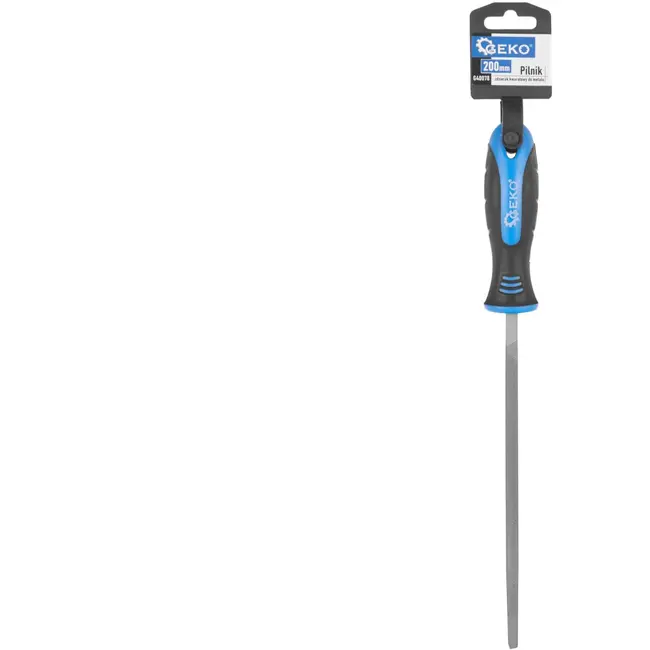 GEKO Vierkante metaalvijl - 200 mm - Ergonomische greep - Carbon staal