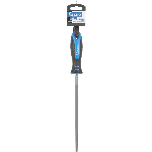 GEKO Ronde vijl - Metaalbewerking - 200 mm - Ergonomische greep - Duurzaam carbonstaal