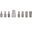 GEKO RIBE Schroevendraaierbitset - 8-delig - S2 Staal - M5-M14 - Inclusief Adapter