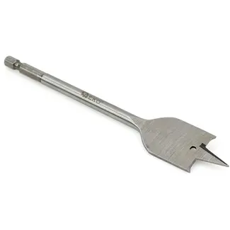 GEKO Spadeboor hout - 26mm diameter - 152mm lengte - Hex schacht - Precisiepunt