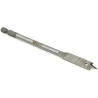GEKO Spadeboor hout - 6mm diameter - 152mm lengte - Hex schacht - Koolstofstaal
