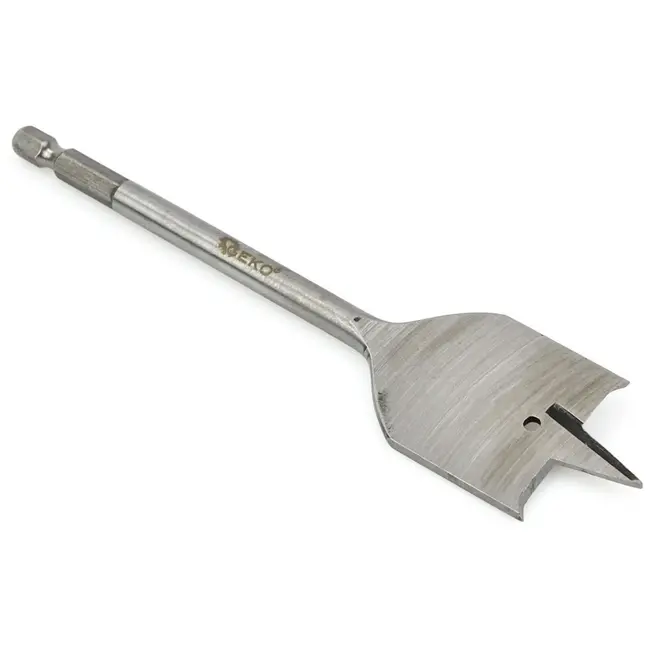 GEKO Spadeboor hout - 40mm diameter - 152mm lengte - Hex schacht - Precisiepunt