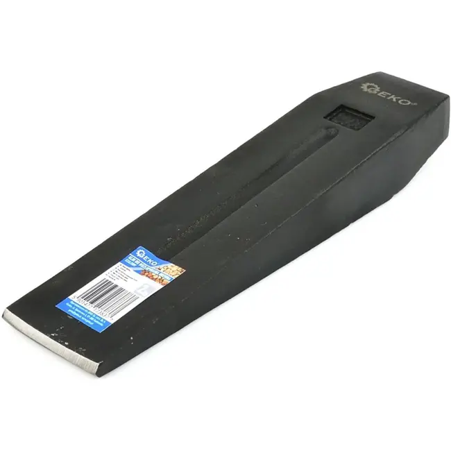 GEKO Stalen kloofwig - 2 kg - Snel en efficiënt hout splijten - Zwart