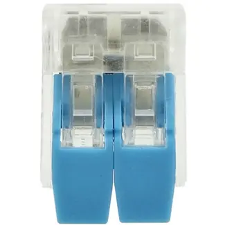 GEKO Elektrische snelkoppeling - 2 terminals - Transparant - 10 stuks - 0,2-4 mm²
