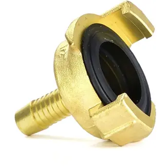 GEKO Messing klauwkoppeling - 3/8" aansluiting - 40 mm steek - olie- en waterbestendig