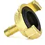 GEKO Messing klauwkoppeling - 3/8" aansluiting - 40 mm steek - olie- en waterbestendig