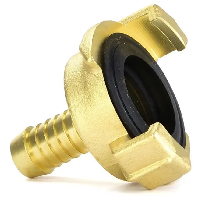 GEKO Messing klauwkoppeling - 1/2" aansluiting - robuust en oliebestendig