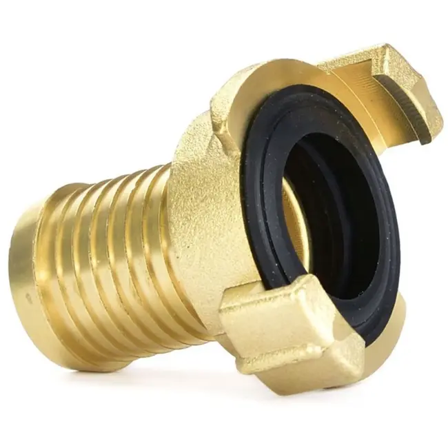 GEKO Messing klauwkoppeling - robuust en oliebestendig - 1 inch aansluiting