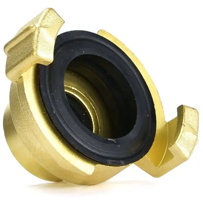 GEKO Messing klauwkoppeling - Binnenzijde 12,7 mm - Weerbestendig - 40 mm klauwafstand