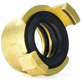 GEKO Messing klauwkoppeling - interne draad 1" - robuust en oliebestendig - 40 mm aansluiting