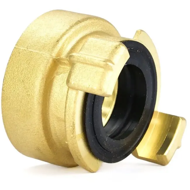 GEKO Messing klauwkoppeling - interne draad 32 mm - oliebestendige afdichting