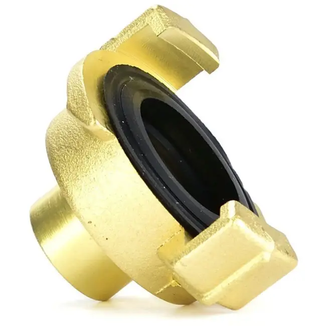 GEKO Messing klauwkoppeling - 3/8" binnendraad - 40 mm klauwafstand - robuust en oliebestendig