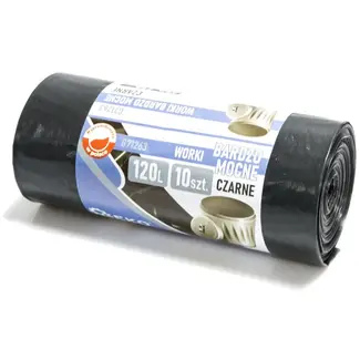 GEKO Zware puinzakken - 120L - 10 stuks - zwart - extra sterk