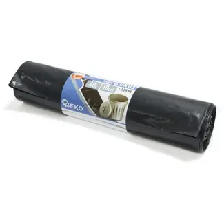 GEKO Extra sterke puinzakken - 60L - zwart - 10 stuks