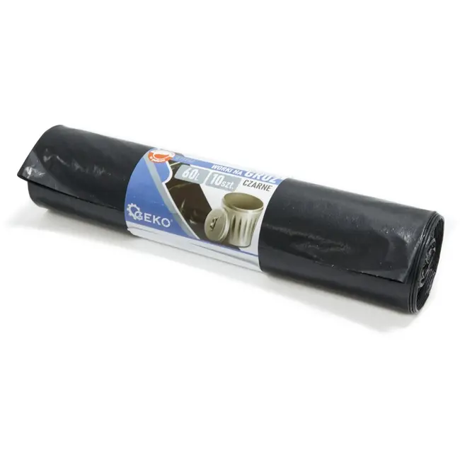 GEKO Extra sterke puinzakken - 60L - zwart - 10 stuks