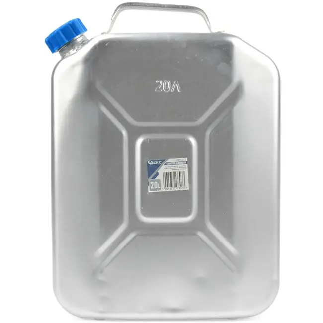 GEKO Verticale aluminium jerrycan - lichtgewicht en corrosiebestendig - 20 liter