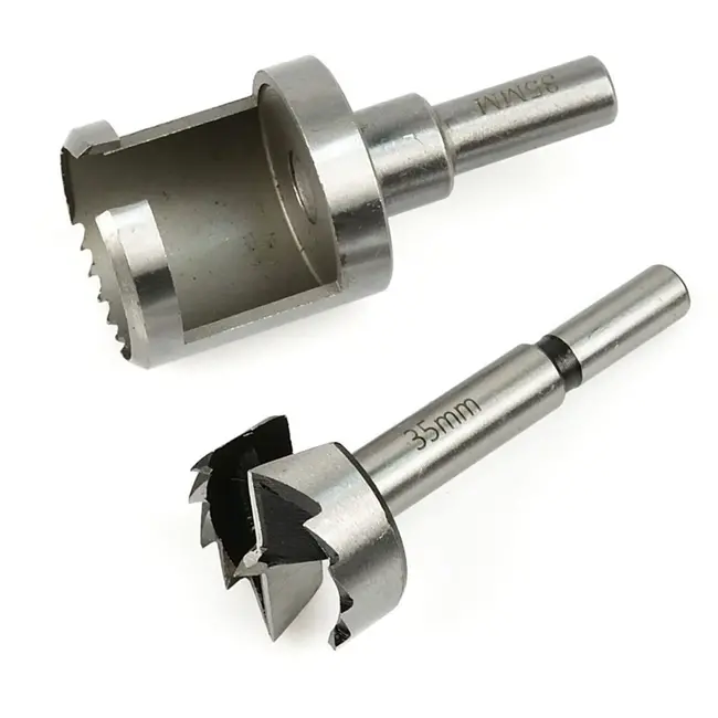 GEKO Forstner- en plugfrezenset - HCS staal - 35 mm - Voor houtbewerking