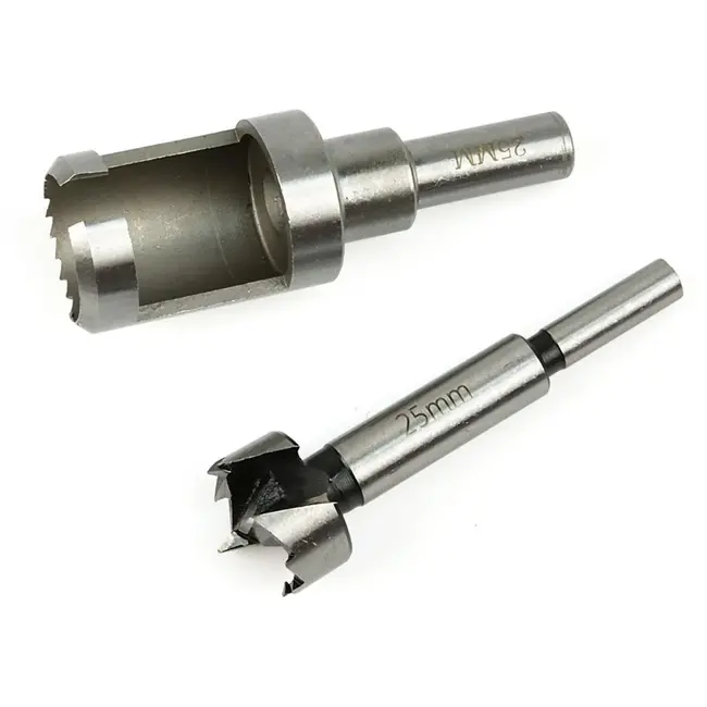 GEKO Forstner en pluggenboor set - houtbewerking - HCS staal - 35mm diameter