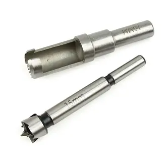 GEKO Forstner en pluggenboor set - HCS staal - 35mm - Voor houtbewerking