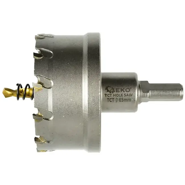 GEKO Tungsten carbide gatenzaag - 65 mm - titanium boor - hoge precisie
