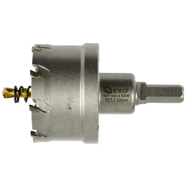 GEKO Tungsten carbide gatenzaag - 53 mm - titanium boor - hoge precisie