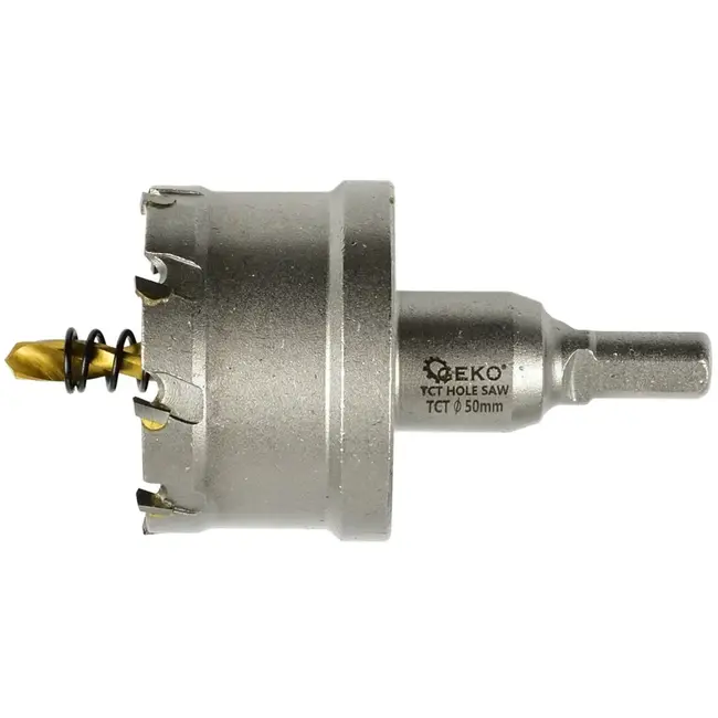 GEKO TCT gatenzaag - 50 mm - titanium boor - carbide tanden - hoge precisie