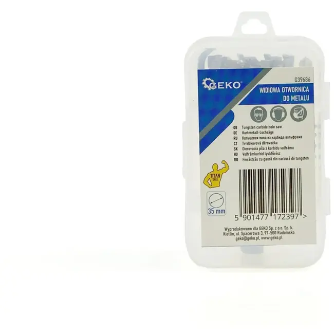 GEKO Carbide gatenzaag - 35 mm - titanium boor - hoge precisie
