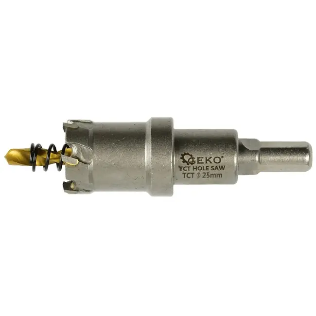GEKO Carbide gatenzaag - 25 mm - titanium boor - hoge precisie - lange levensduur