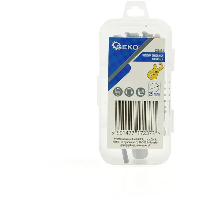 GEKO Carbide gatenzaag - 25 mm - titanium boor - hoge precisie - lange levensduur