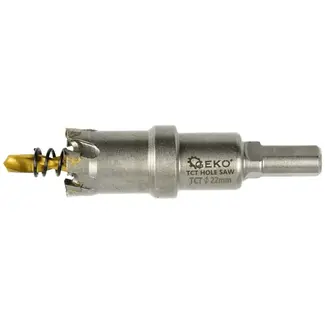 GEKO Carbide gatenzaag - 22 mm - titanium boor - precisie en duurzaamheid