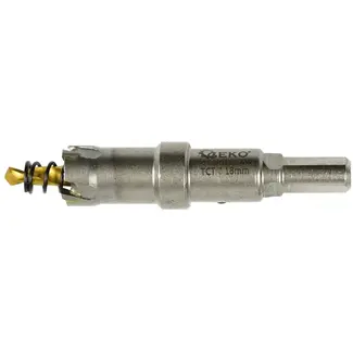 GEKO Carbide gatenzaag - 18 mm - titanium boor - hoge precisie