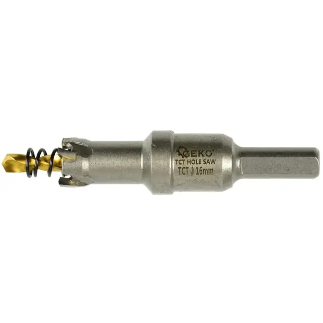 GEKO Carbide gatenzaag - 16 mm - titanium boor - hoge precisie