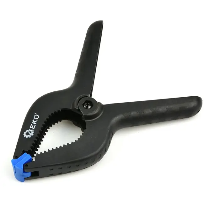 GEKO Sterke veerklem - 200mm - Duurzaam kunststof - Scharnierende bekken