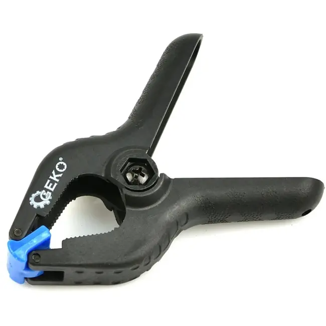 GEKO Veerklem - 100mm - Sterke Stalen Veer - Zwenkkaken - Duurzaam Kunststof