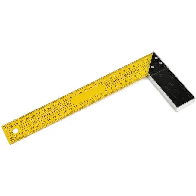 GEKO Precisie winkelhaak - aluminium en staal - 300mm - twee-zijdige schaal