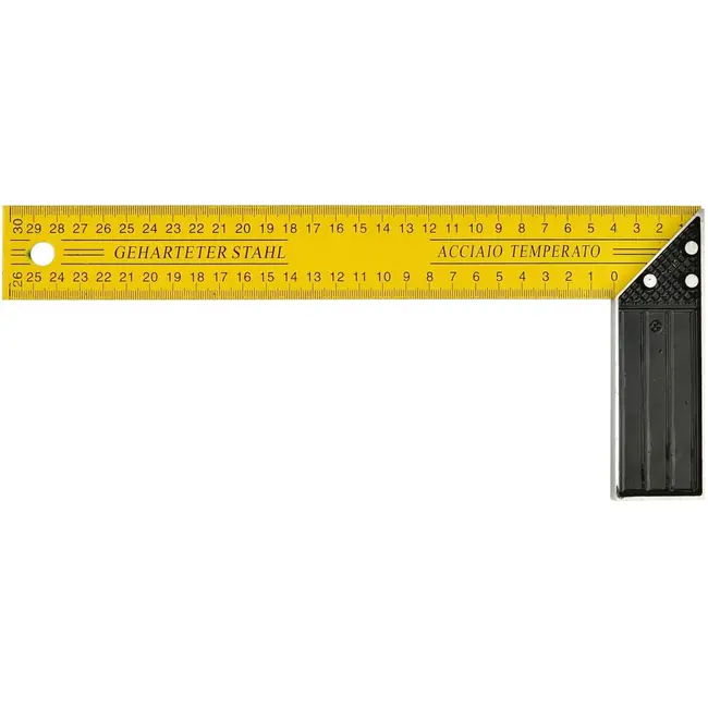 GEKO Precisie winkelhaak - aluminium en staal - 300mm - twee-zijdige schaal