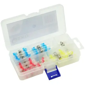 GEKO 100-delige set krimpkousen - waterdicht - met tin - diverse maten