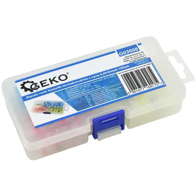 GEKO 100-delige set krimpkousen - waterdicht - met tin - diverse maten