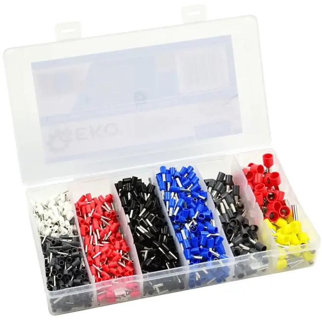 GEKO Isolatiehulzen set - 1200 stuks - Diverse maten - Veilig en eenvoudig kabelbeheer
